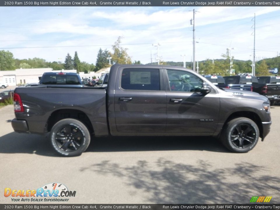 2020 Ram 1500 Big Horn Night Edition Crew Cab 4x4 Granite Crystal Metallic / Black Photo #5