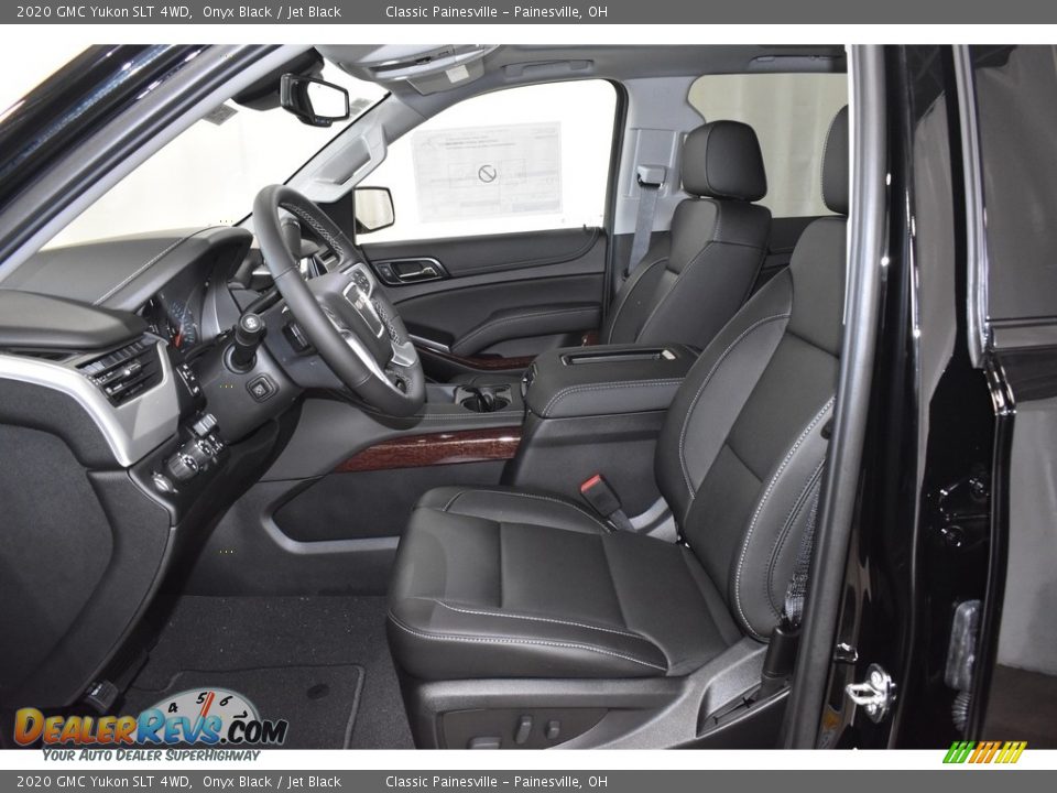 Jet Black Interior - 2020 GMC Yukon SLT 4WD Photo #7
