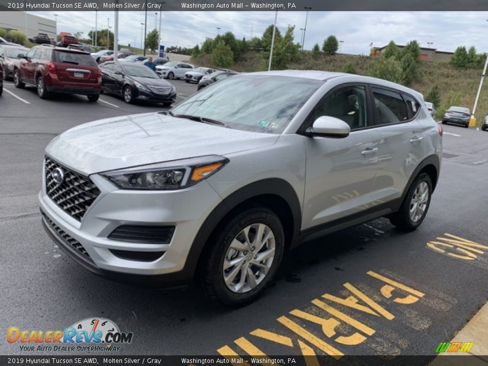 2019 Hyundai Tucson SE AWD Molten Silver / Gray Photo #7
