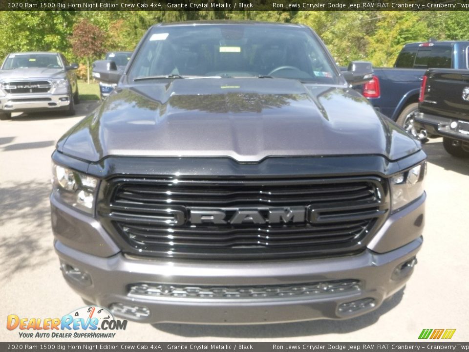 2020 Ram 1500 Big Horn Night Edition Crew Cab 4x4 Granite Crystal Metallic / Black Photo #7