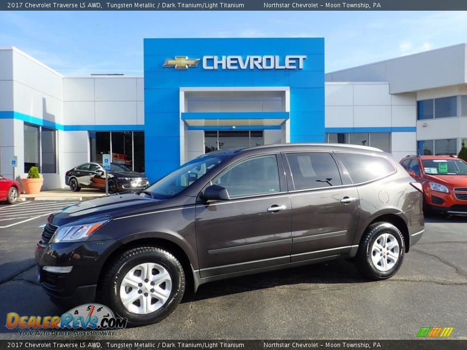 2017 Chevrolet Traverse LS AWD Tungsten Metallic / Dark Titanium/Light Titanium Photo #1