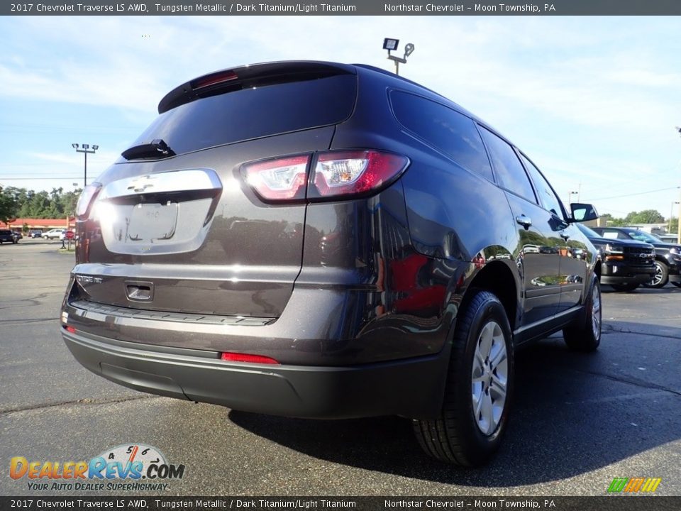 2017 Chevrolet Traverse LS AWD Tungsten Metallic / Dark Titanium/Light Titanium Photo #8