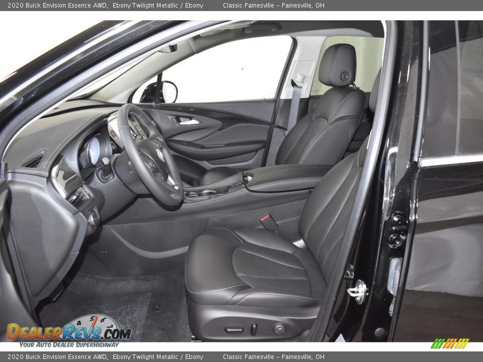 Ebony Interior - 2020 Buick Envision Essence AWD Photo #6