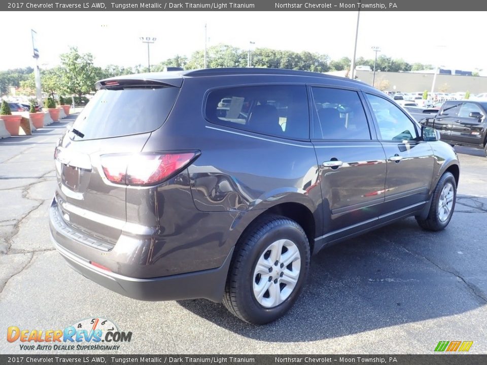 2017 Chevrolet Traverse LS AWD Tungsten Metallic / Dark Titanium/Light Titanium Photo #9