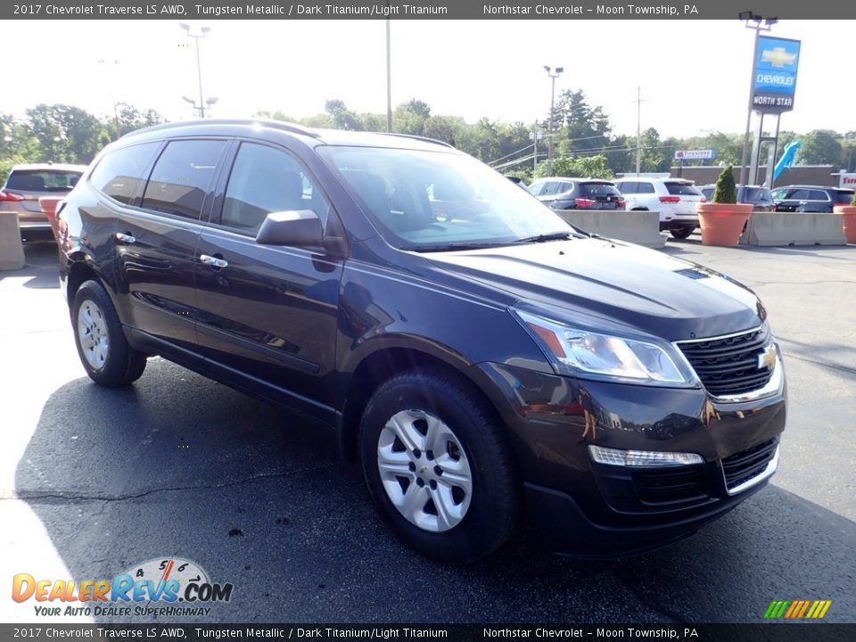 2017 Chevrolet Traverse LS AWD Tungsten Metallic / Dark Titanium/Light Titanium Photo #11