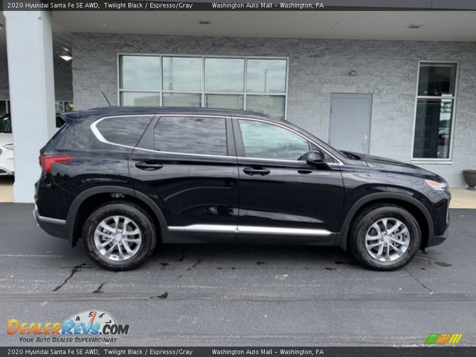Twilight Black 2020 Hyundai Santa Fe SE AWD Photo #3
