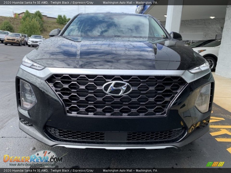2020 Hyundai Santa Fe SE AWD Twilight Black / Espresso/Gray Photo #8