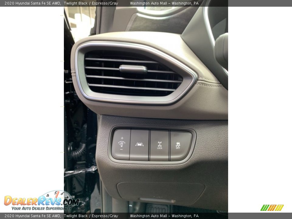 2020 Hyundai Santa Fe SE AWD Twilight Black / Espresso/Gray Photo #13