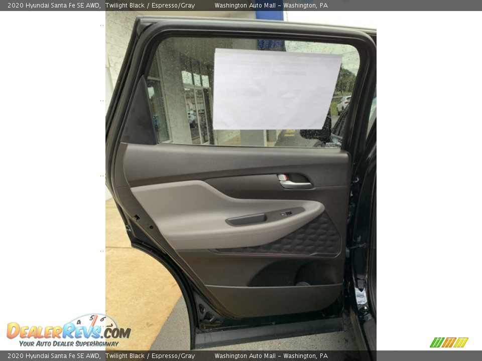 2020 Hyundai Santa Fe SE AWD Twilight Black / Espresso/Gray Photo #17