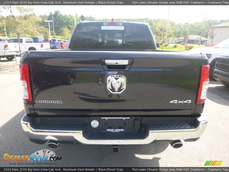 2020 Ram 1500 Big Horn Crew Cab 4x4 Maximum Steel Metallic / Black/Diesel Gray Photo #4