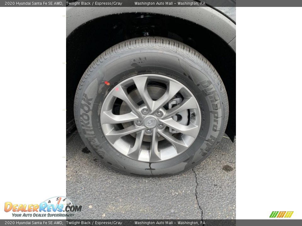 2020 Hyundai Santa Fe SE AWD Twilight Black / Espresso/Gray Photo #30