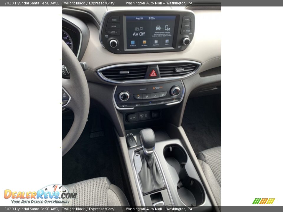 2020 Hyundai Santa Fe SE AWD Twilight Black / Espresso/Gray Photo #32