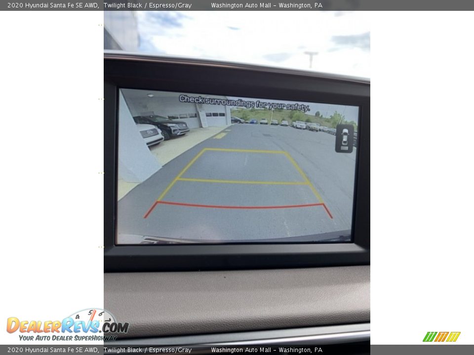 2020 Hyundai Santa Fe SE AWD Twilight Black / Espresso/Gray Photo #33