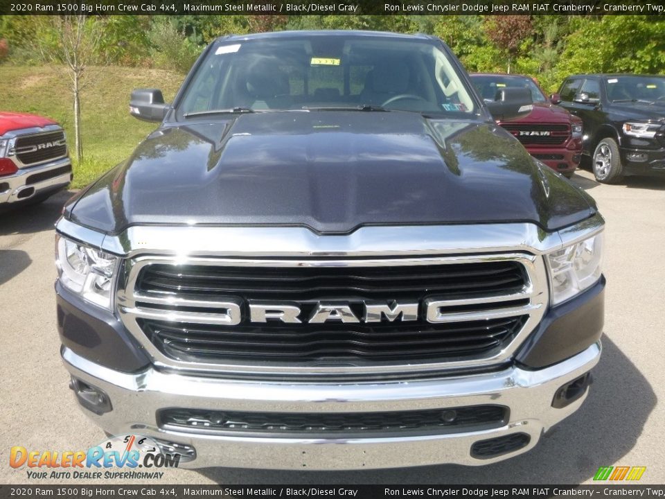 2020 Ram 1500 Big Horn Crew Cab 4x4 Maximum Steel Metallic / Black/Diesel Gray Photo #7