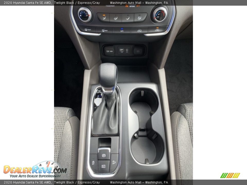 2020 Hyundai Santa Fe SE AWD Twilight Black / Espresso/Gray Photo #34