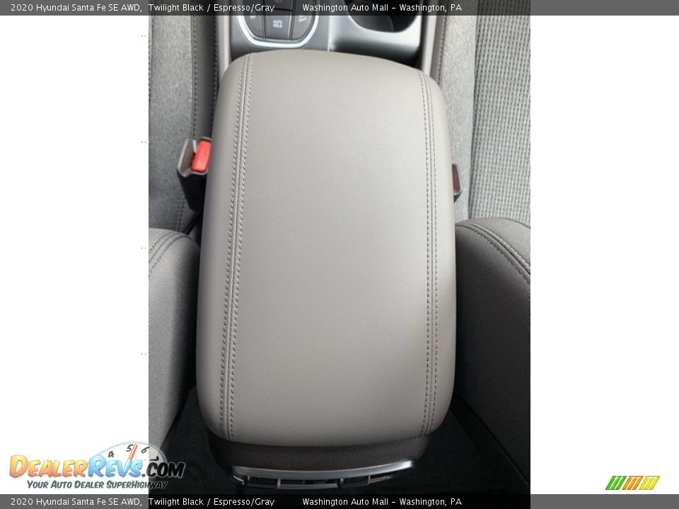 2020 Hyundai Santa Fe SE AWD Twilight Black / Espresso/Gray Photo #35