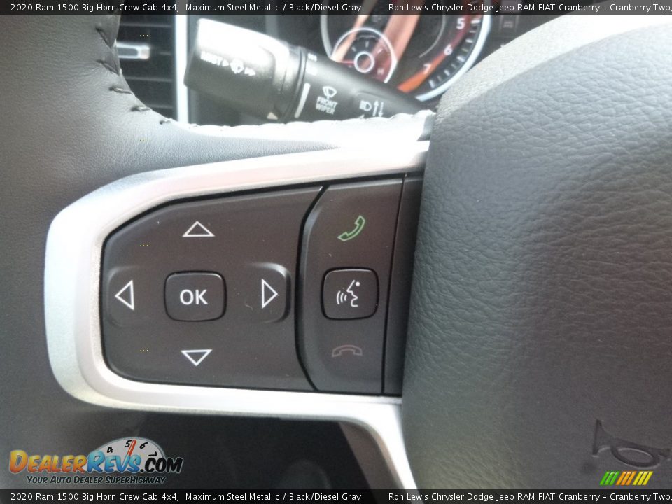 2020 Ram 1500 Big Horn Crew Cab 4x4 Steering Wheel Photo #18