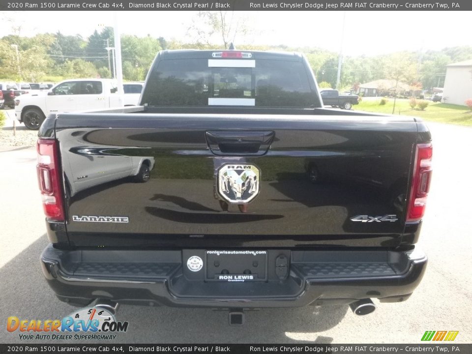 2020 Ram 1500 Laramie Crew Cab 4x4 Diamond Black Crystal Pearl / Black Photo #4