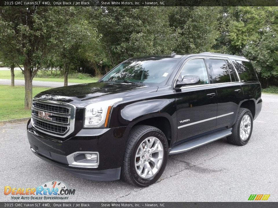 2015 GMC Yukon SLT 4WD Onyx Black / Jet Black Photo #2