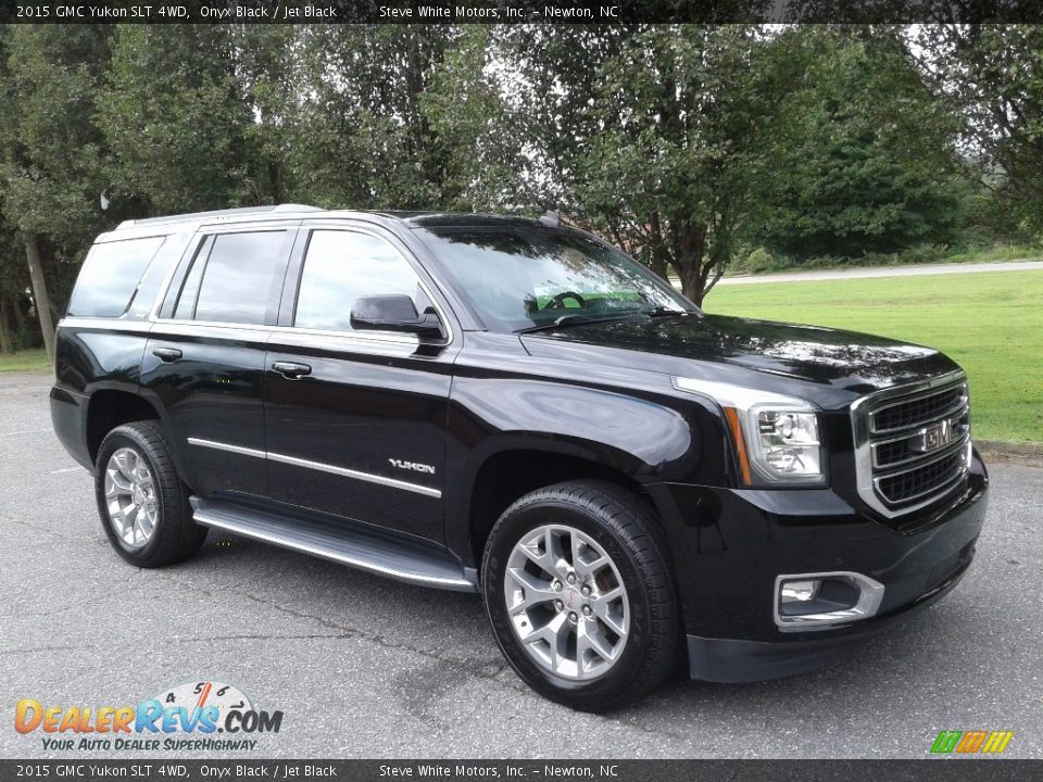 2015 GMC Yukon SLT 4WD Onyx Black / Jet Black Photo #4