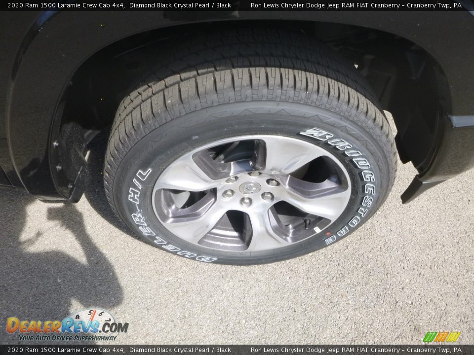 2020 Ram 1500 Laramie Crew Cab 4x4 Diamond Black Crystal Pearl / Black Photo #9