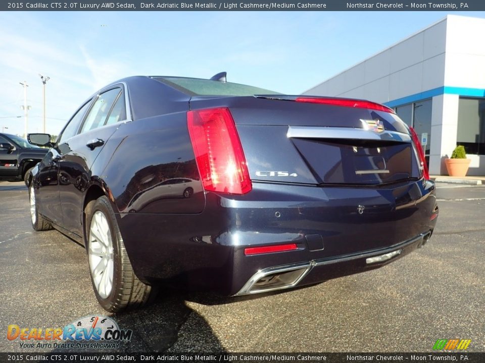 2015 Cadillac CTS 2.0T Luxury AWD Sedan Dark Adriatic Blue Metallic / Light Cashmere/Medium Cashmere Photo #5