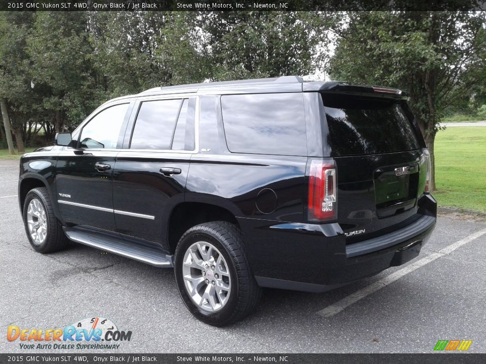 2015 GMC Yukon SLT 4WD Onyx Black / Jet Black Photo #8