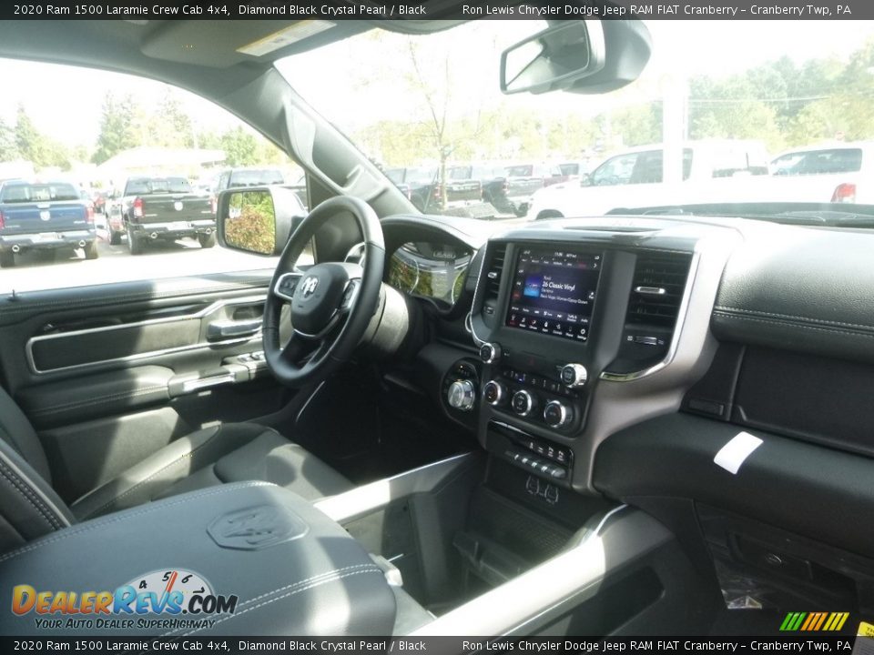 2020 Ram 1500 Laramie Crew Cab 4x4 Diamond Black Crystal Pearl / Black Photo #11