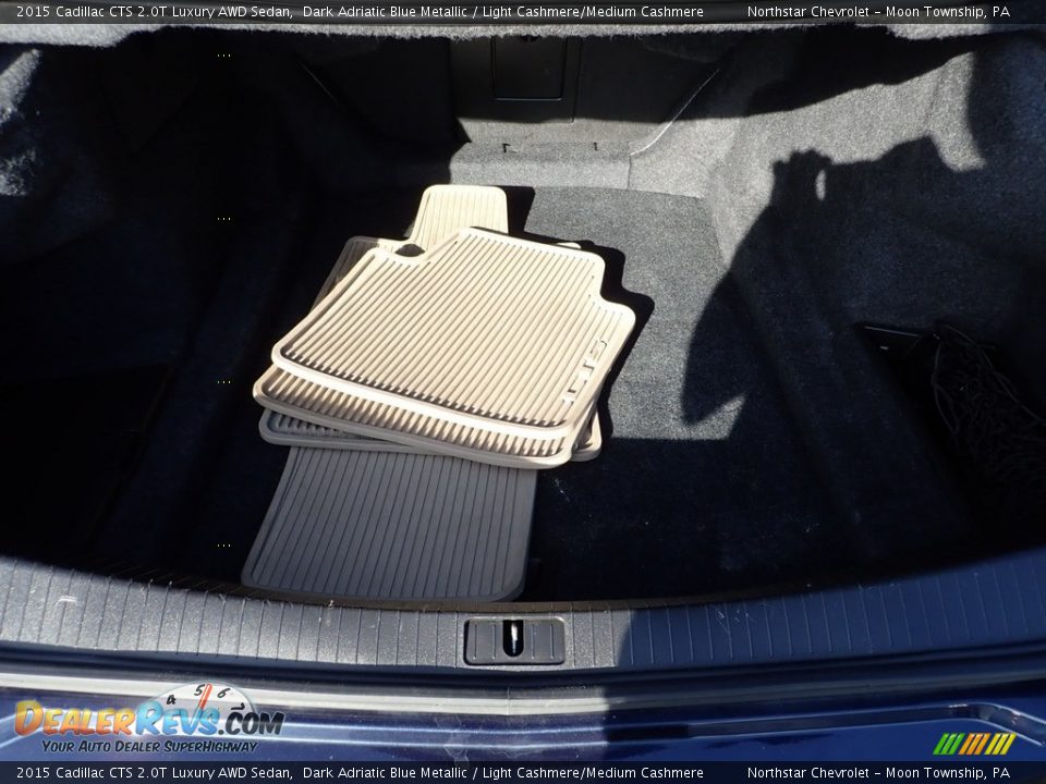 2015 Cadillac CTS 2.0T Luxury AWD Sedan Dark Adriatic Blue Metallic / Light Cashmere/Medium Cashmere Photo #7