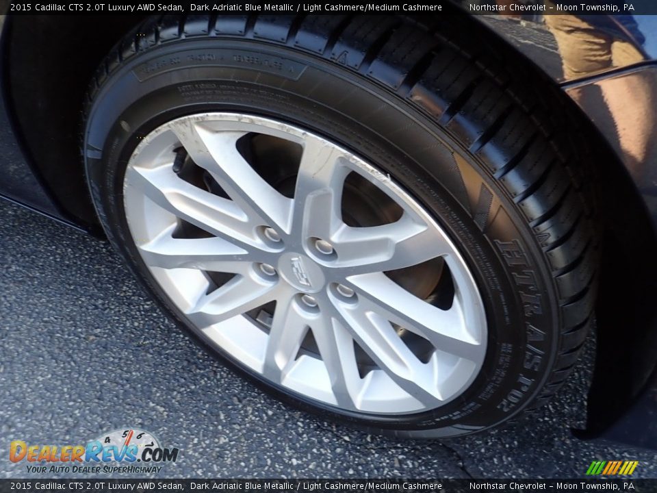 2015 Cadillac CTS 2.0T Luxury AWD Sedan Dark Adriatic Blue Metallic / Light Cashmere/Medium Cashmere Photo #13