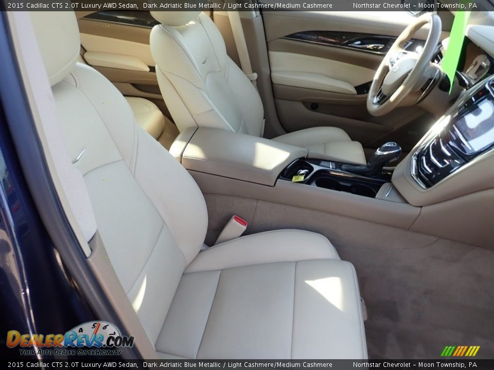 2015 Cadillac CTS 2.0T Luxury AWD Sedan Dark Adriatic Blue Metallic / Light Cashmere/Medium Cashmere Photo #14