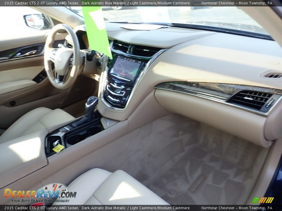2015 Cadillac CTS 2.0T Luxury AWD Sedan Dark Adriatic Blue Metallic / Light Cashmere/Medium Cashmere Photo #15