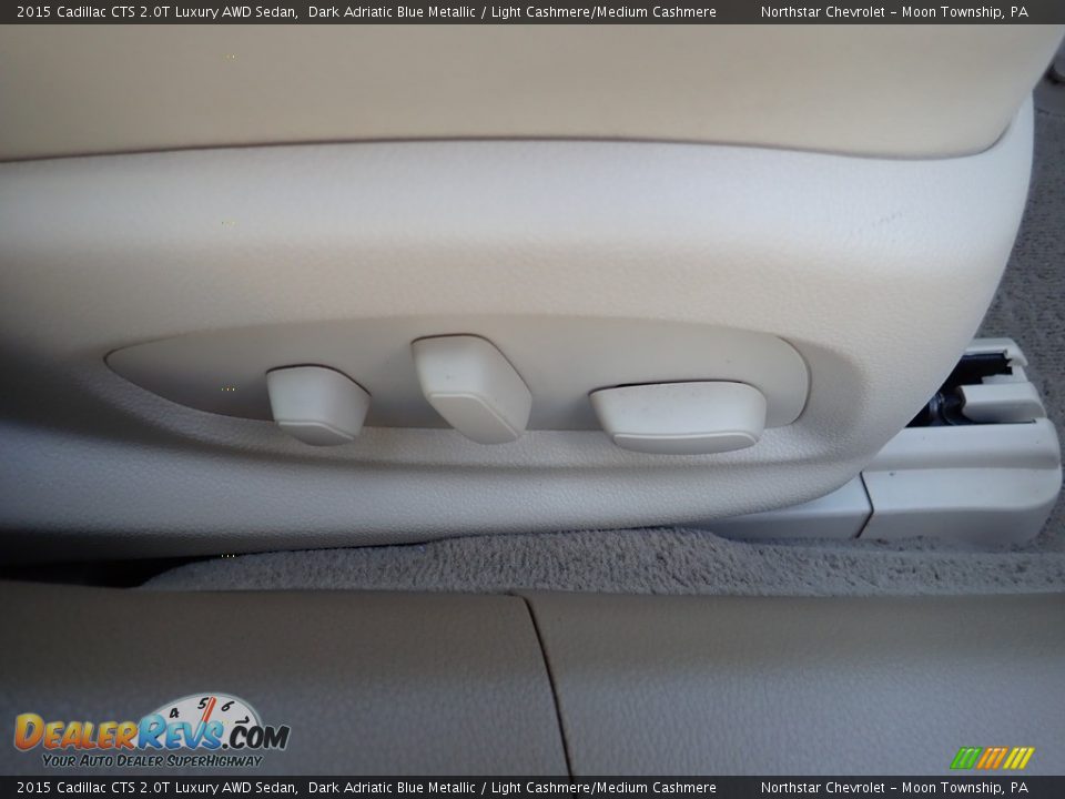 2015 Cadillac CTS 2.0T Luxury AWD Sedan Dark Adriatic Blue Metallic / Light Cashmere/Medium Cashmere Photo #16