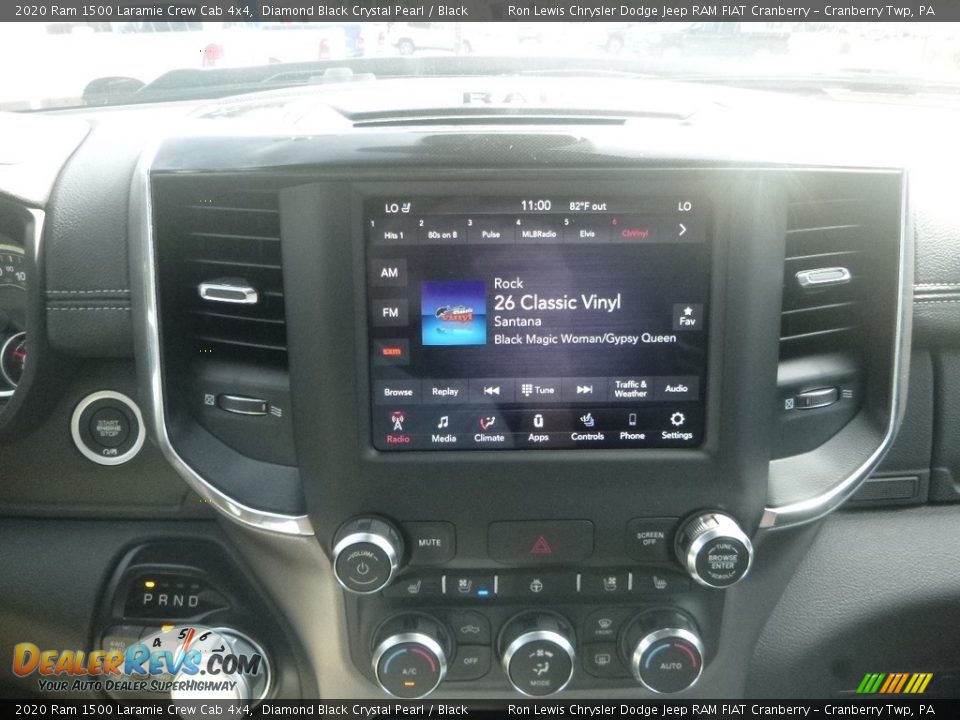 2020 Ram 1500 Laramie Crew Cab 4x4 Diamond Black Crystal Pearl / Black Photo #16