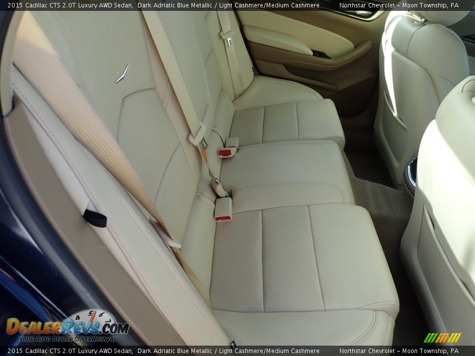2015 Cadillac CTS 2.0T Luxury AWD Sedan Dark Adriatic Blue Metallic / Light Cashmere/Medium Cashmere Photo #18
