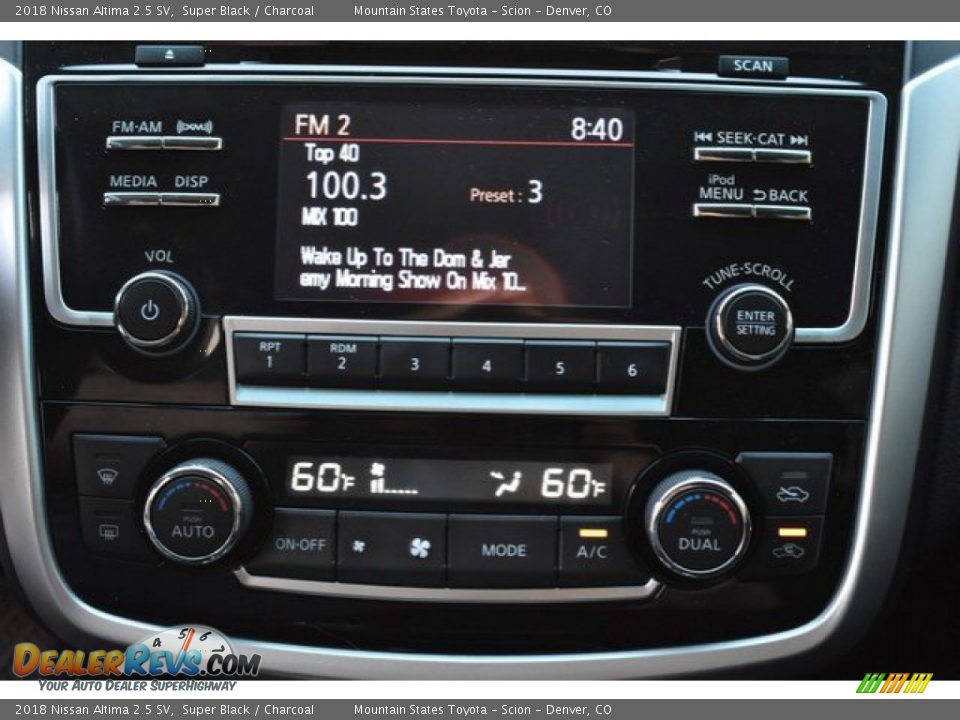 2018 Nissan Altima 2.5 SV Super Black / Charcoal Photo #11
