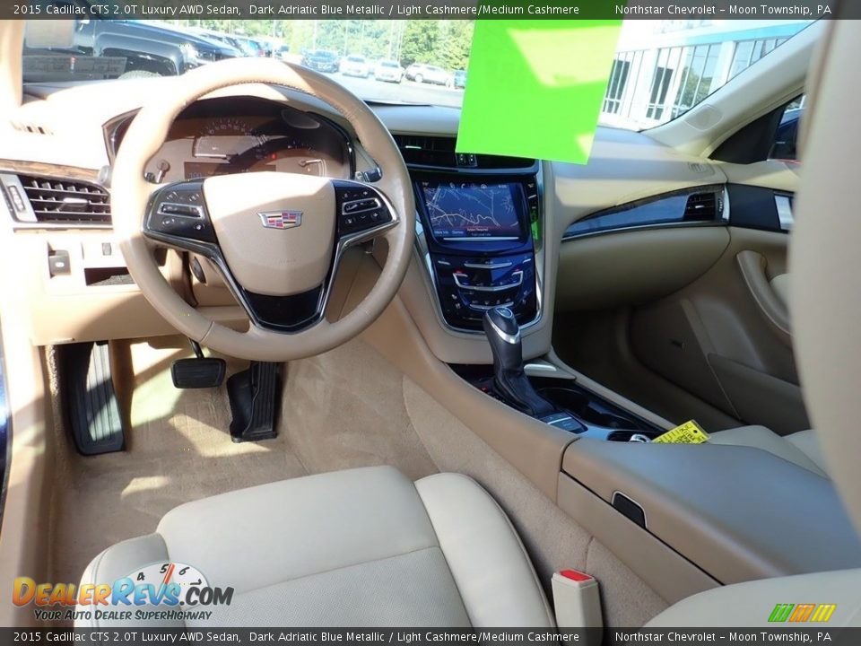 2015 Cadillac CTS 2.0T Luxury AWD Sedan Dark Adriatic Blue Metallic / Light Cashmere/Medium Cashmere Photo #21