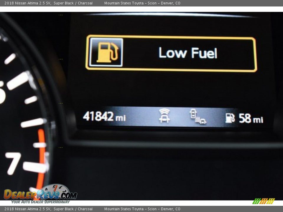 2018 Nissan Altima 2.5 SV Super Black / Charcoal Photo #12