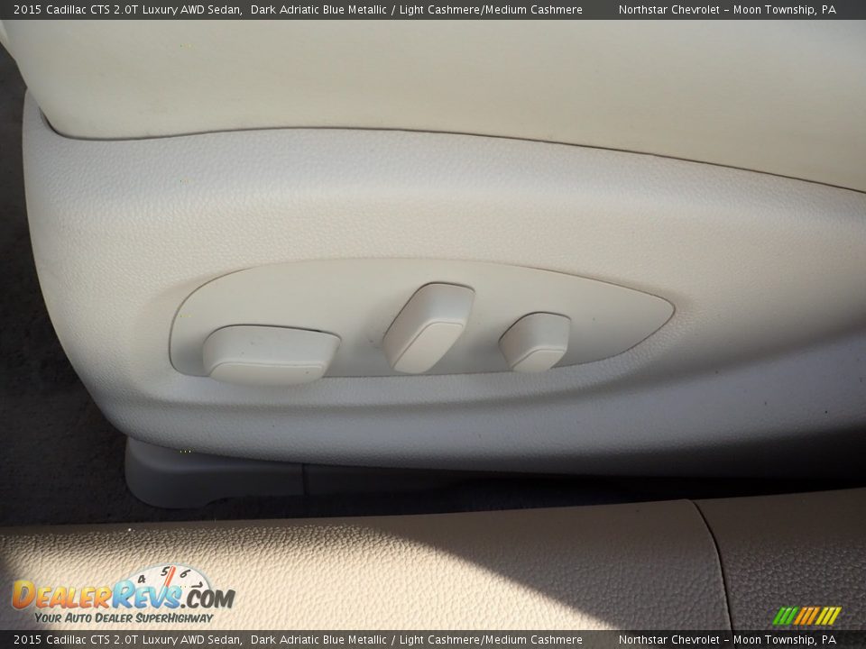 2015 Cadillac CTS 2.0T Luxury AWD Sedan Dark Adriatic Blue Metallic / Light Cashmere/Medium Cashmere Photo #23