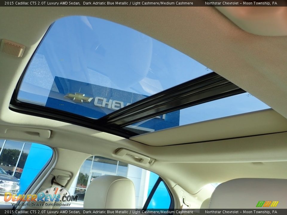 2015 Cadillac CTS 2.0T Luxury AWD Sedan Dark Adriatic Blue Metallic / Light Cashmere/Medium Cashmere Photo #24