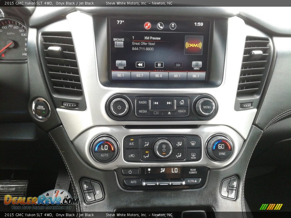 2015 GMC Yukon SLT 4WD Onyx Black / Jet Black Photo #26