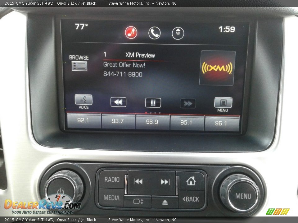 2015 GMC Yukon SLT 4WD Onyx Black / Jet Black Photo #27