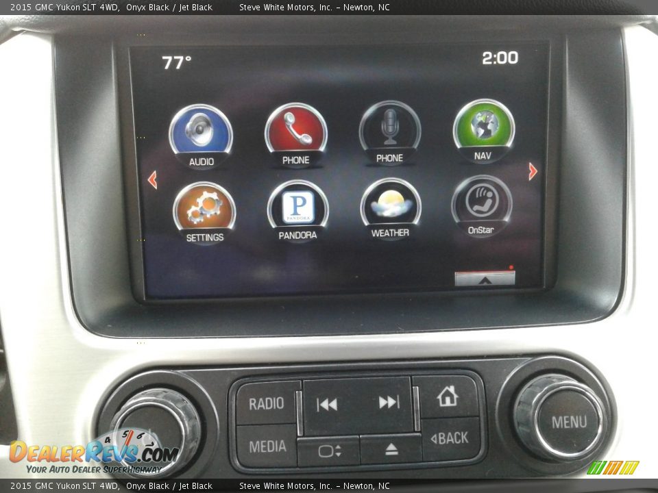 2015 GMC Yukon SLT 4WD Onyx Black / Jet Black Photo #29