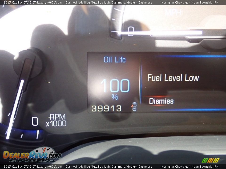 2015 Cadillac CTS 2.0T Luxury AWD Sedan Dark Adriatic Blue Metallic / Light Cashmere/Medium Cashmere Photo #29