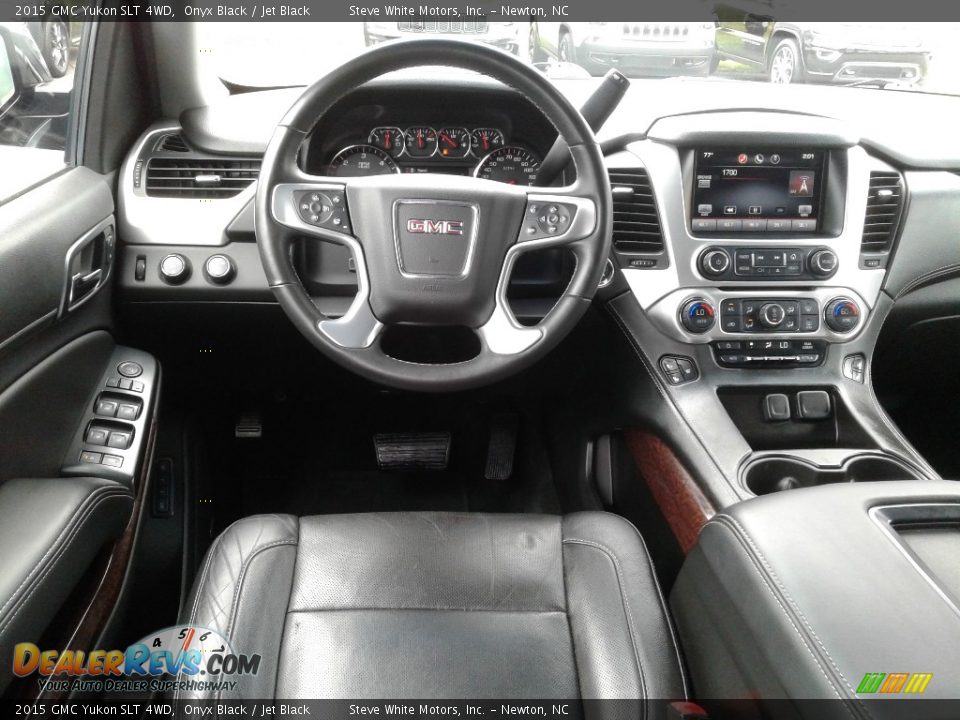 2015 GMC Yukon SLT 4WD Onyx Black / Jet Black Photo #35