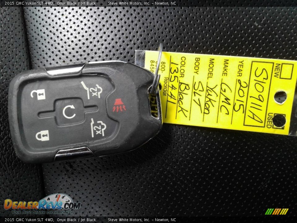 2015 GMC Yukon SLT 4WD Onyx Black / Jet Black Photo #36