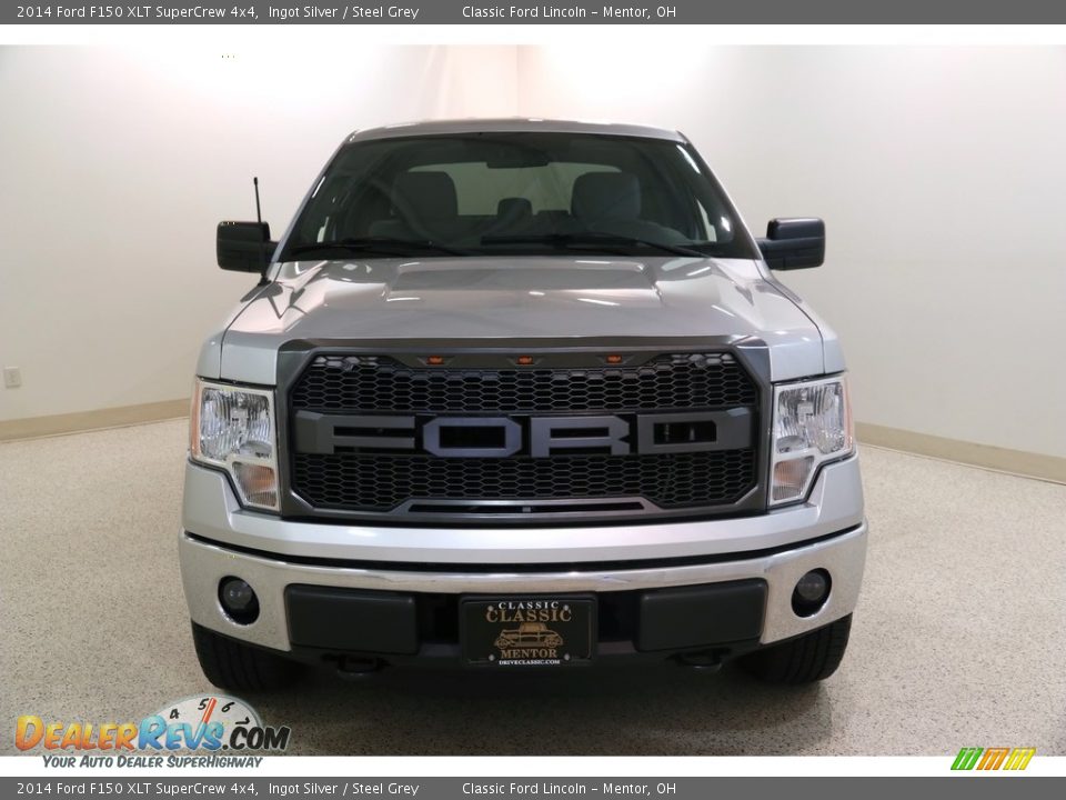 2014 Ford F150 XLT SuperCrew 4x4 Ingot Silver / Steel Grey Photo #2