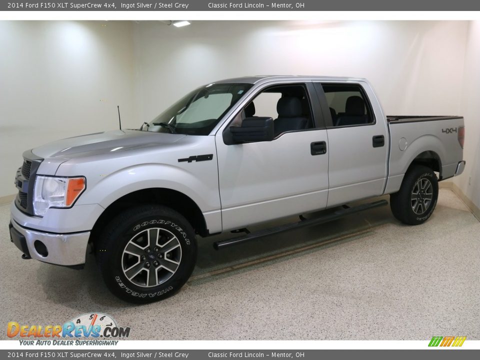 2014 Ford F150 XLT SuperCrew 4x4 Ingot Silver / Steel Grey Photo #3