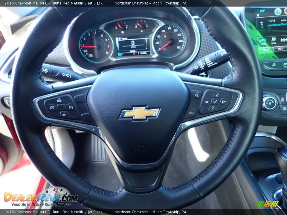 2016 Chevrolet Malibu LT Butte Red Metallic / Jet Black Photo #26