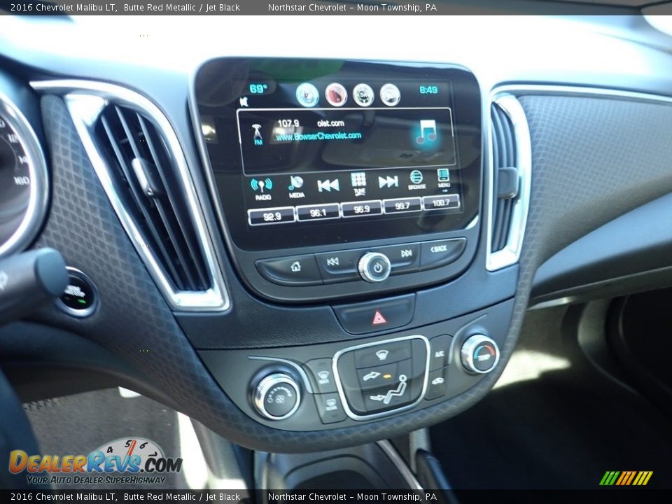 2016 Chevrolet Malibu LT Butte Red Metallic / Jet Black Photo #27